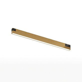 Светильник на шине 30,3*1,14*2,57 см, *LED*10W, 3000K, Denkirs SHINE PRIME LINEAR 3000К | ШАЙН ПРАЙМ ЛИНЕР 3000К DK4751-SB, сатинированная латунь