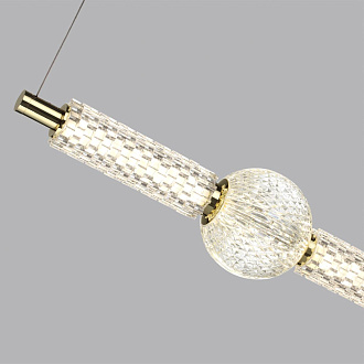 Подвес 99,8*99,8*150 см, 1 LED*28W, 4000 К, Odeon Light Crystal, золотой 5008/28L