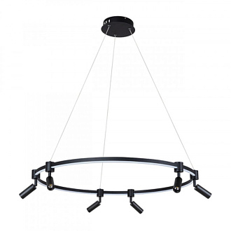 Светильник 80 см, 75W, 3000K-6000K Arte Lamp RING A2186SP-1BK черный