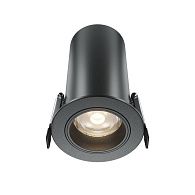 Встраиваемый спот 7,5 см, 12W, 4000K, Maytoni Technical Focus Led Technical DL125-L12-4K-B, черный, вр 7 см