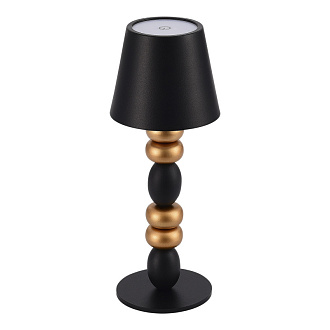 Прикроватная лампа 11*29,4 см, 1*LED*3W 3000-6000K ST LUCE Ease SL1011.414.01 черный, золотистый
