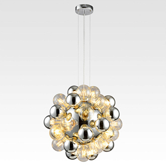 Подвесная люстра Lussole Topgrade Haines LSP-8406, диаметр 50 см, хром