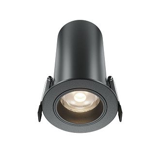 Встраиваемый спот 7,5 см, 12W, 4000K, Maytoni Technical Focus Led Technical DL125-L12-4K-B, черный, вр 7 см