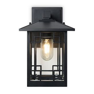 Уличный настенный светильник 23*18*-27,5 см, 1*E27*40W, Voltega Доми / Domi VGL7219WL-01B6, Черный