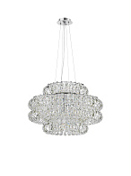 Люстра  600*380, 12*E14, 40W NewRgy Cristallo E91-ф600*H380 CHROME, Хром