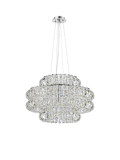 Люстра  600*380, 12*E14, 40W NewRgy Cristallo E91-ф600*H380 CHROME, Хром