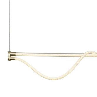 Подвесной светильник 146,5*8*60-238 см, *LED*38W, 3000K, Mantra Fugaz MAN8952, золотой
