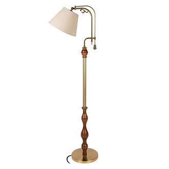 Торшер 160 см, Loft IT Elaine 10569F Dark wood, коричневый