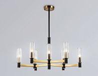 Люстра на штанге **38-76 см, 9*E14*40W, K, Ambrella Light High Light LH55513, черный, латунь