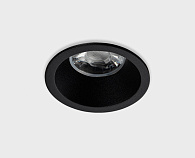 Встраиваемый LED светильник Italline DL 3241 black, 10W LED, 3000K, черный, вр 6,2 см