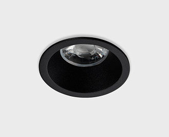 Встраиваемый LED светильник Italline DL 3241 black, 10W LED, 3000K, черный, вр 6,2 см