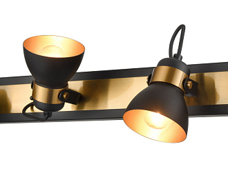 Спот 16*76*17 см, 4*E27 черный, золото Vele Luce Vulcano VL6544W04