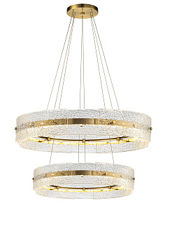 Люстра Ø600 (1000) x H2000, мм, 60W 3000K-6000K, GD (Золото) NewRgy 82071-600+1000 COPPER GD