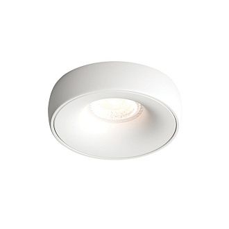 Светильник встраиваемый 9,8*9,8*3 см, вр 7 см, 1*GU10*50W, Denkirs Borre DK2045-WH, белый