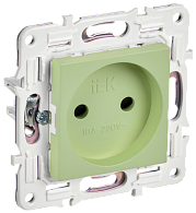 SKANDY Розетка без з/к с з/ш 10А SK-R01M мятн. IEK, SK-R13-10-K06