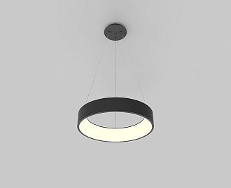 Подвесная люстра 60 см, 36W, 3000K, Italline IT013-6026 black 3000K, черный