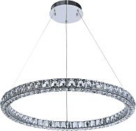 Люстра подвесная 80 см, 80W, 3000-6000K, Stilfort 4052/09/08P, хром