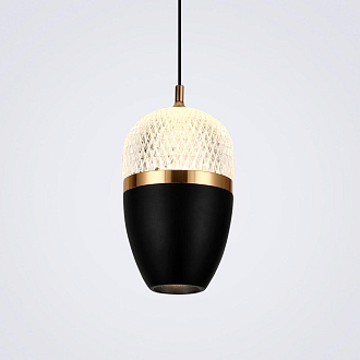 Подвесной светильник 10*8*200 см, LED 10W, 4200K, Черный LED4U L8754-1 BK
