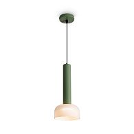 Подвесной светильник 15*15*236 см, LED, 5W, 3000К, Freya Barries FR6185PL-L5GN зеленый