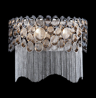 Бра 30*15 см, Crystal Lux HAUBERK AP2 Никель