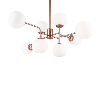 Люстра подвесная Maytoni Erich MOD221-PL-08-G, белый/золото