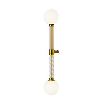 Бра 70*70*70 см, 2*G9, 28W, Maytoni TEATRO MOD287WL-02BS латунный