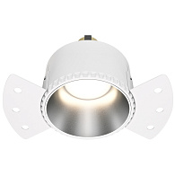 Светильник 14 см, Maytoni Downlight Share DL051-01-GU10-RD-WS, серебро, вр 9,3 см