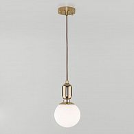 Подвесной светильник с плафоном 13 см Eurosvet Bubble 50151/1 золото