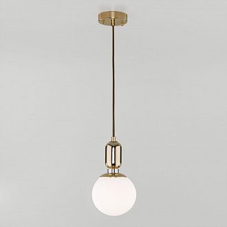 Подвесной светильник с плафоном 13 см Eurosvet Bubble 50151/1 золото