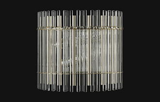 Бра Crystal Lux AURELIO AP2 GOLD+CHROME/TRANSPARENT Хром