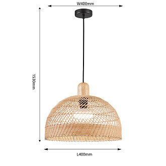 Подвесной светильник 40*153 см, 1*E27, 60W, Favourite Plat 4460-1P черный