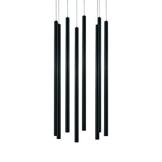 Подвесная люстра *34*61-141 см, *LED*40W, 3000K, Lightstar Tubo L8T747337, черный