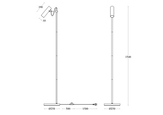 Торшер Maytoni Bansky MOD129FL-01W, белый