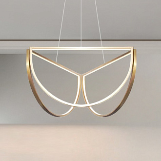 Светильник ElegantLight DZN-6057 БРОНЗА D400*400*400/H1200/3/LED/..W/2800-4500-6500K SOLANA