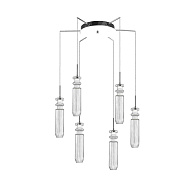 Люстра Ø600 x H1500, мм, 6*4W (24W), CLEAR (Прозрачный) NewRgy 9426AP/6 CLEAR