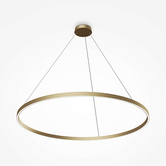 Подвесной светильник 120*120*127,5 см, LED, 81W, 2600К-3500К, Maytoni Rim MOD058PL-L65BSK латунный