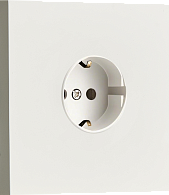 Donel N96  Розетка Schuko с заземлением, со шторками 16A 250 В~ , Белый, серия DT, DT188WH