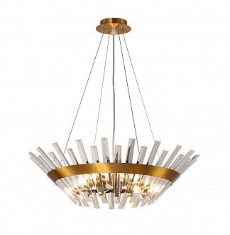 Люстра подвесная хрустальная 60*60*25/70 см, 6*E14 40W бронза Stilfort Snowy 2116/05/06P