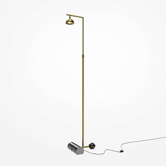 Торшер 30*24*215 см, LED*13W, 3000K, Maytoni Pikant MOD372FL-L10BS3K, латунный