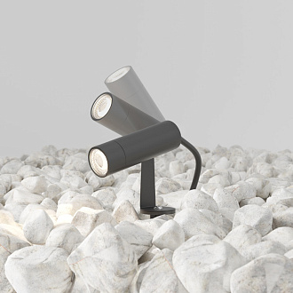 Ландшафтный светильник  2,6*0*8*7,3 см, LED 2W, 3000К, Графит Maytoni Bern O050FL-L2GF3K
