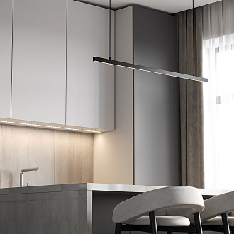 Трековый светильник магнитный 2*109*55 см, 48W 4000K Elektrostandard Slim Magnetic 85108/01 черный