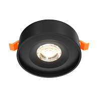 Встраиваемый светильник 10/6 см, LED*11W*4000К, IP20, 600Lm Maytoni Technical Planet, Черный DL035-2-L6B4K, вр 5,5 см