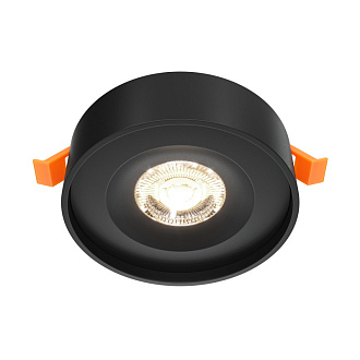 Встраиваемый светильник 10/6 см, LED*11W*4000К, IP20, 600Lm Maytoni Technical Planet, Черный DL035-2-L6B4K, вр 5,5 см