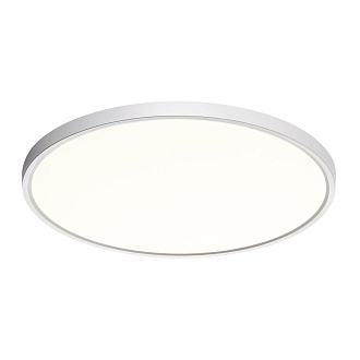 Cветильник 49,5*2,5 см, LED 40W, 3000/4000 К, IP40, белый, пластик Sonex Alfa White, 7659/40L