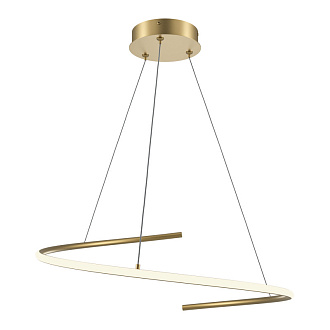 Подвесной светильник 60*60*325,7 см, LED, 31W, 3000К, Maytoni CURVE MOD242PL-L33BSK латунный