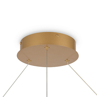 Подвесной светильник 120*120*127,5 см, LED, 81W, 2600К-3500К, Maytoni Rim MOD058PL-L65BSK латунный
