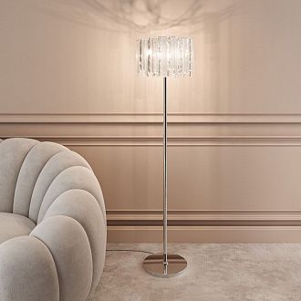 Торшер 149см, Eurosvet 4690389217975, хром