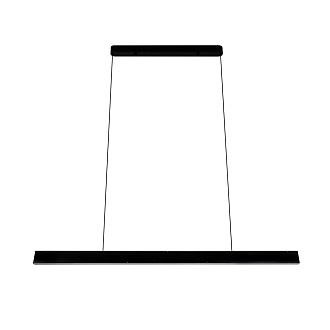 Подвесной светильник 120*4*120 см, LED 50W, 2000 / 6400K, Черный LED4U L8723-1200