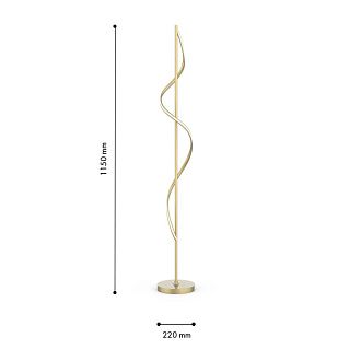 Торшер 22*115 см, 1*LED, 25W, 4000K, F-Promo Locket 4181-1F, золотой матовый