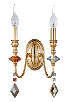 Бра 20*15 см, Crystal Lux MERCEDES AP2 GOLD/COLOR Золото